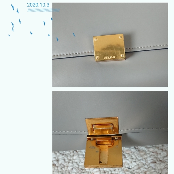 Celine medium trapeze elephant gray purse - Picture 5 of 16